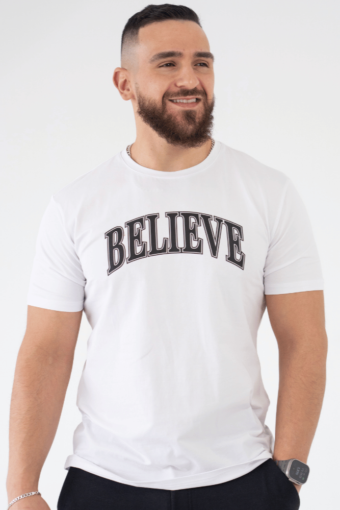 Believe FitShirt- White