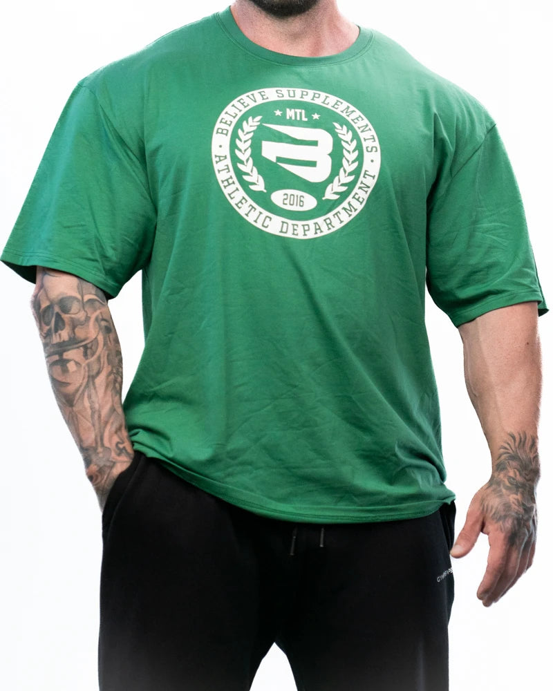 Green Oversized Believe Tee